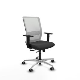 PIQUERAS Y CRESPO Silla de oficina Haches Gris oscuro y Blanco