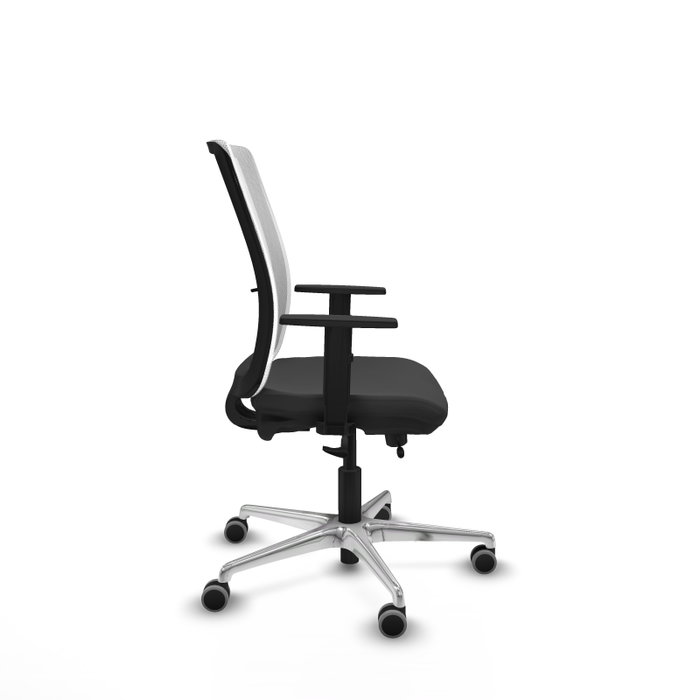 PIQUERAS Y CRESPO Silla de oficina Haches Gris oscuro y Blanco