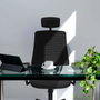 PIQUERAS Y CRESPO Silla de oficina Mardos con mecanismo Sincro, Turquesa y Negro