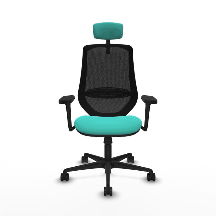 PIQUERAS Y CRESPO Silla de oficina Mardos con mecanismo Sincro, Turquesa y Negro PIQUERAS Y CRESPO Silla de oficina Mardos con mecanismo Sincro, Turquesa y Negro