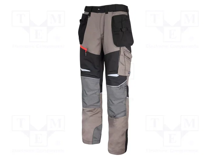 LAHTI PRO Pantalones de Trabajo Slim-fit XL Caqui/Negro LAHTI PRO Pantalones de Trabajo Slim-fit XL Caqui/Negro