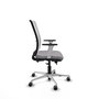 PIQUERAS Y CRESPO Silla de oficina Haches Gris y Blanco
