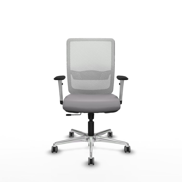 PIQUERAS Y CRESPO Silla de oficina Haches Gris y Blanco