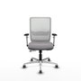 PIQUERAS Y CRESPO Silla de oficina Haches Gris y Blanco