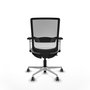 PIQUERAS Y CRESPO Silla de oficina Haches Gris y Blanco