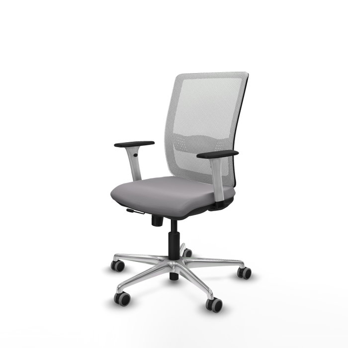 PIQUERAS Y CRESPO Silla de oficina Haches Gris y Blanco