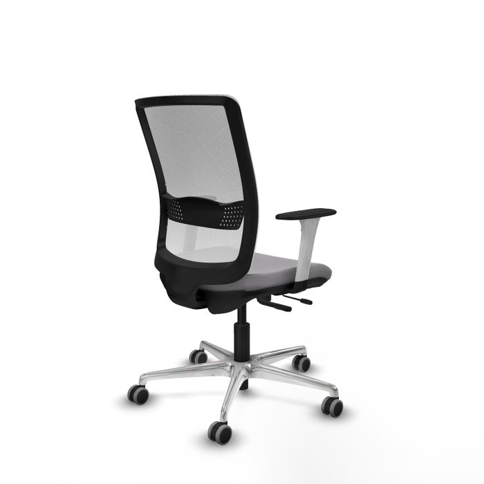 PIQUERAS Y CRESPO Silla de oficina Haches Gris y Blanco