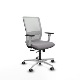 PIQUERAS Y CRESPO Silla de oficina Haches Gris y Blanco
