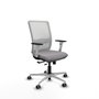 PIQUERAS Y CRESPO Silla de oficina Haches Gris y Blanco
