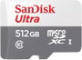 SanDisk Ultra 512 GB MicroSDXC UHS-I Clase 10 Blanco/Gris