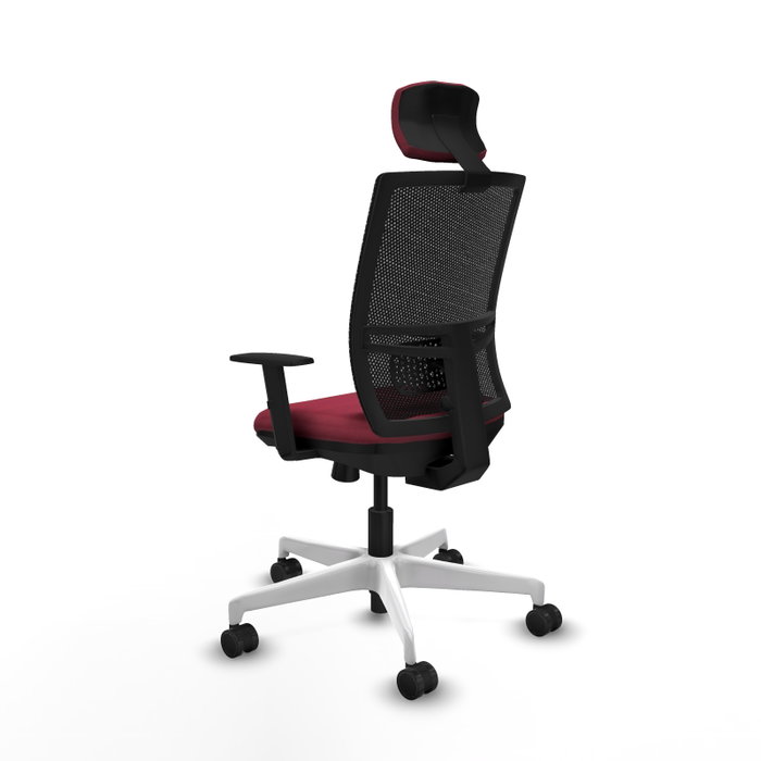PIQUERAS Y CRESPO Silla de oficina Yunquera con mecanismo Sincro/Traslack, Granate y Negro PIQUERAS Y CRESPO Silla de oficina Yunquera con mecanismo Sincro/Traslack, Granate y Negro