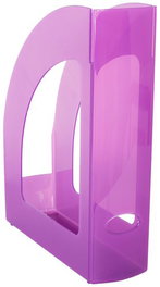 Revistero Plastico 80Mm Traslucido Malva