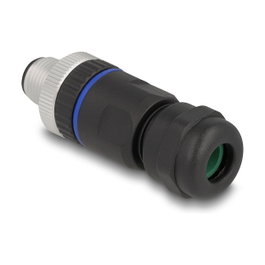 DeLOCK Conector M12 Codificado A 8 Pin Macho con Montaje de Tornillo