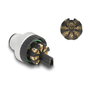 DeLOCK Conector M12 Codificado A 8 Pin Macho con Montaje de Tornillo