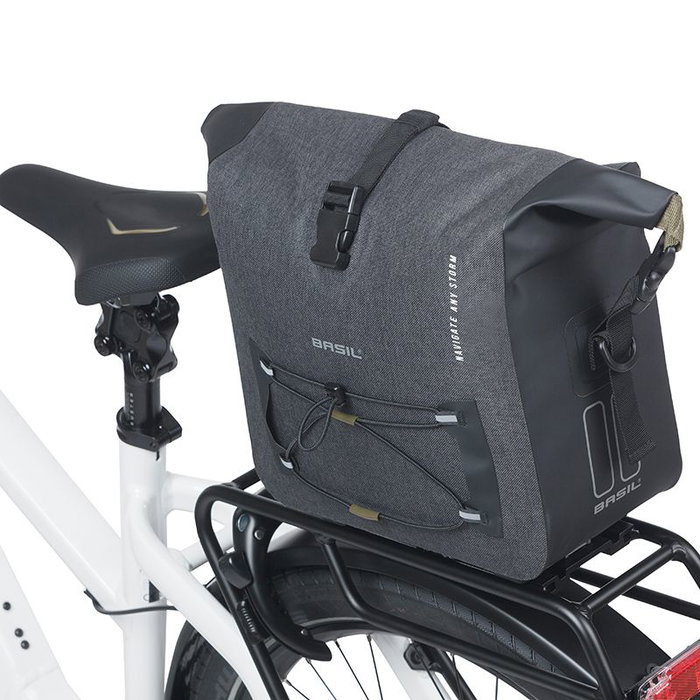 Basil Navigator Storm Bolsa Trasera Portabultos MIK 2.0 13L Impermeable Poliéster 600D