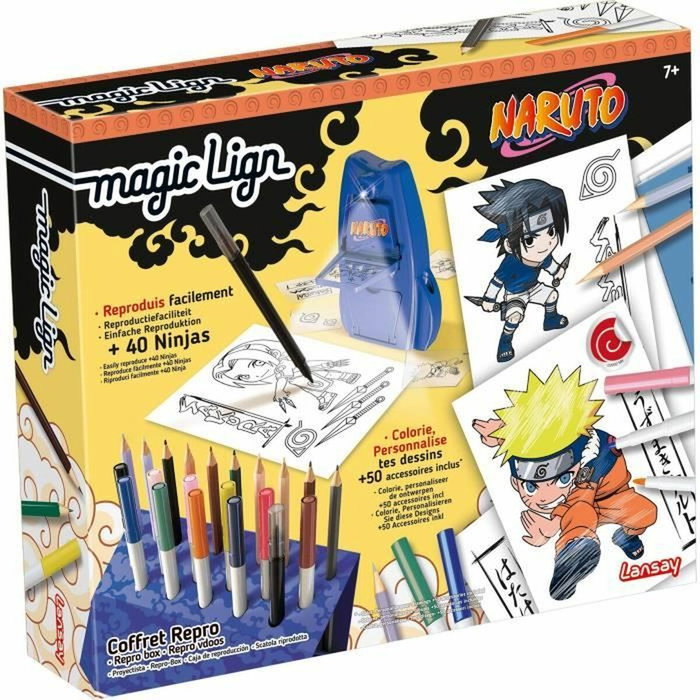 Lansay Magic Lign Naruto Repro Box con 100 ilustraciones