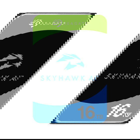 Seagate SkyHawk AI 16TB HDD SATA 6Gb/s 512MB Cache 3.5inch CMR Helium Video Vigilancia Optimizada