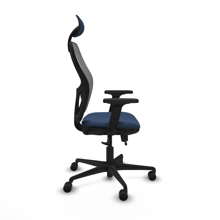 PIQUERAS Y CRESPO Silla de oficina Jorquera Azul marino/Gris con mecanismo Sincro/Traslack PIQUERAS Y CRESPO Silla de oficina Jorquera Azul marino/Gris con mecanismo Sincro/Traslack