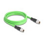 DeLOCK Cable M12 Codificado X 8 Pin Macho a Macho PUR (TPU) 2 m