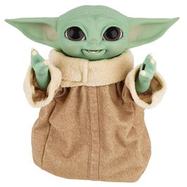 Hasbro Galactic Snackin Grogu Figura Interactiva Baby Yoda The Child Mandalorian Star Wars 23cm Sonidos y Movimientos +4 Años