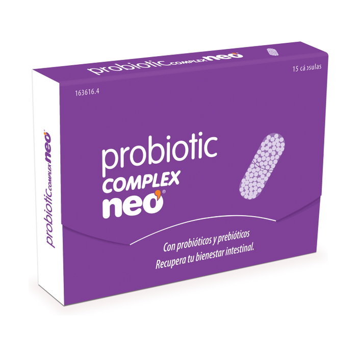 Neo Probiotic Complex 15 Cápsulas - Suplemento Prebiótico para el Bienestar Intestinal Neo Probiotic Complex 15 Cápsulas - Suplemento Prebiótico para el Bienestar Intestinal