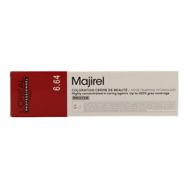 L'Oréal Majirel 6.64 - Tinte Permanente Profesional Rubio Oscuro Rojo Cobrizo Intenso 60 ml