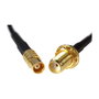 DeLOCK 88577 Cable Coaxial SMA a MCX 0,2 m Negro