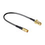 DeLOCK 88577 Cable Coaxial SMA a MCX 0,2 m Negro