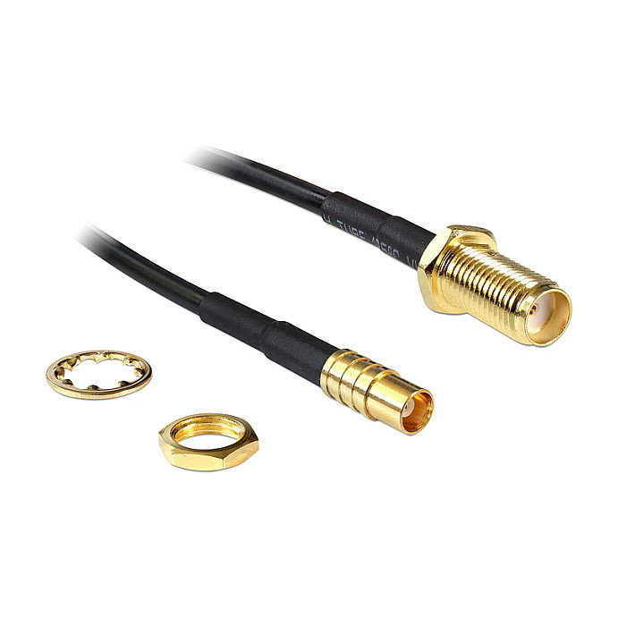 DeLOCK 88577 Cable Coaxial SMA a MCX 0,2 m Negro DeLOCK 88577 Cable Coaxial SMA a MCX 0,2 m Negro