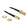 DeLOCK 88577 Cable Coaxial SMA a MCX 0,2 m Negro
