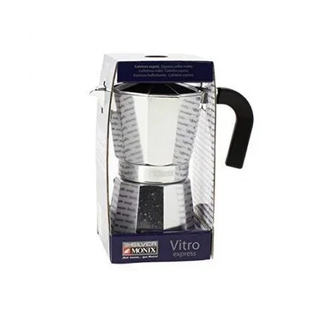 Monix Cafetera Italiana M620003 para 3 Tazas
