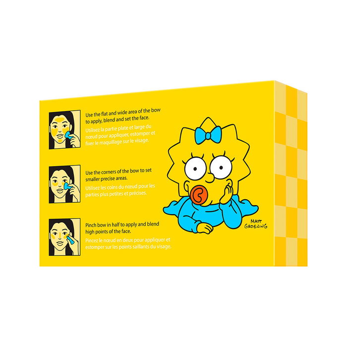 NYX Professional Makeup Edición Limitada The Simpsons - Esponja de Maquillaje Maggie Simpson, Difumina Base Líquida, Crema y Polvos - 1 Unidad