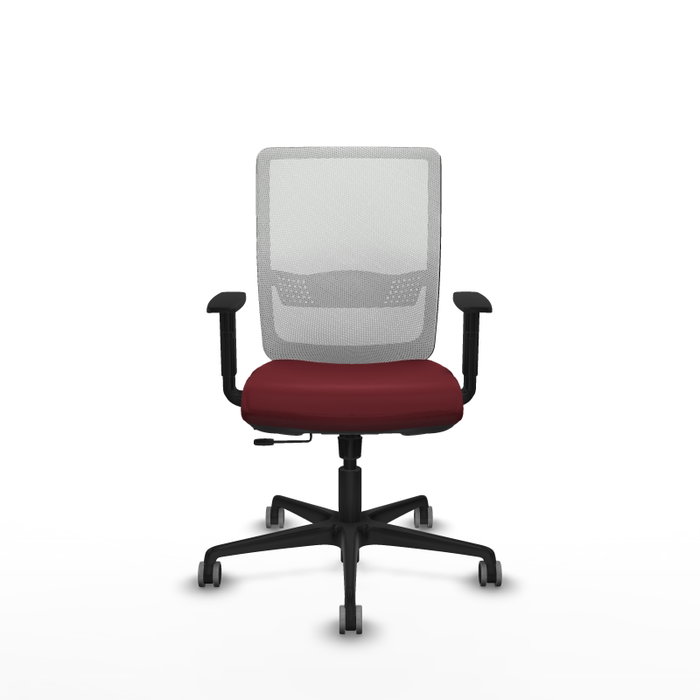 PIQUERAS Y CRESPO Silla de oficina Haches Granate y Blanco PIQUERAS Y CRESPO Silla de oficina Haches Granate y Blanco