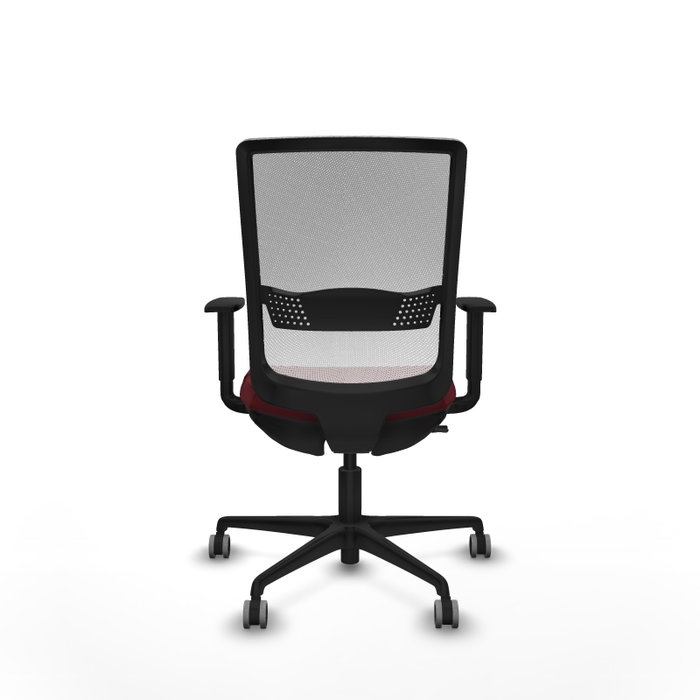 PIQUERAS Y CRESPO Silla de oficina Haches Granate y Blanco PIQUERAS Y CRESPO Silla de oficina Haches Granate y Blanco