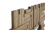 DKD Home Decor Espejo de Mango y Cristal Troncos 3D Natural 91x3x183