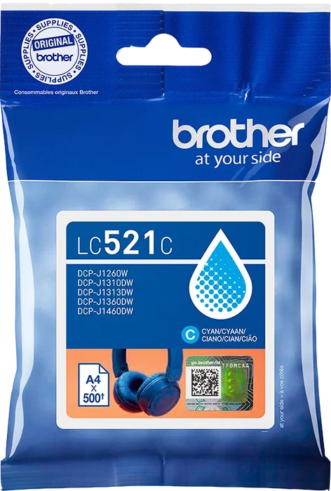 Brother LC521C Cartucho de tinta Cian Brother LC521C Cartucho de tinta Cian