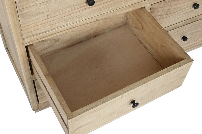 DKD Home Decor Vitrina Natural Mindi Cristal 100 x 40 x 185 cm