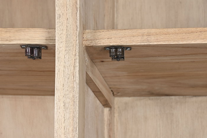 DKD Home Decor Vitrina Natural Mindi Cristal 100 x 40 x 185 cm