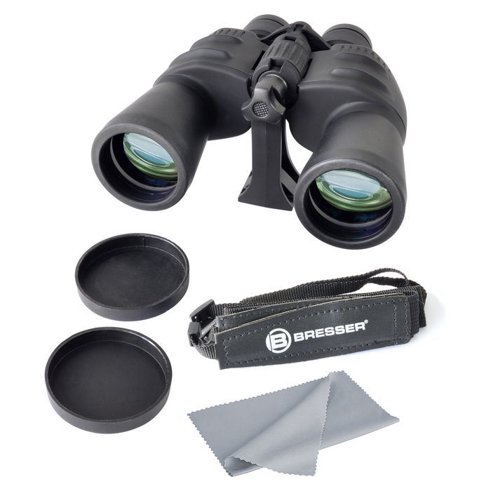 Bresser Spezial-Zoomar 7-35x50 - Prismáticos con zoom, aumento 7-35x, objetivo 50 mm, prisma BaK-4 Porro, negro