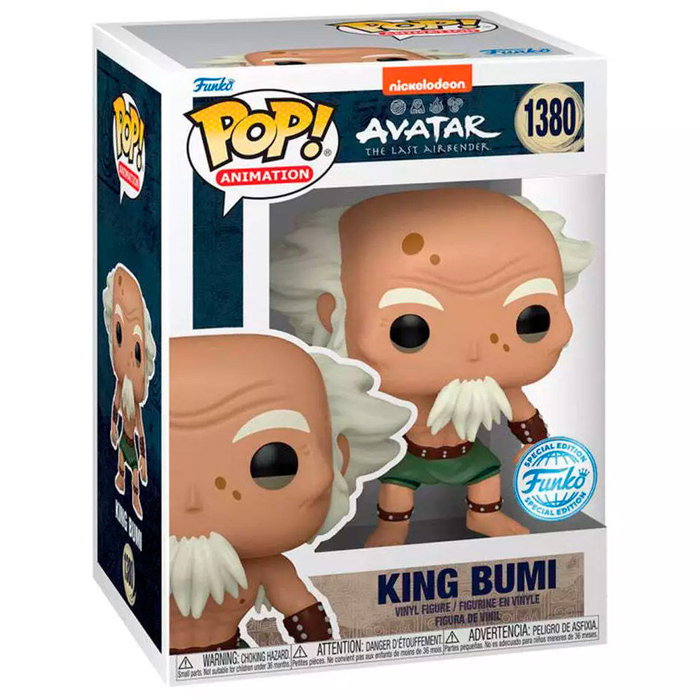 Funko Figura POP Avatar The Last Airbender King Bumi Exclusive Figura Vinilo 9cm Caja Regalo