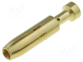 HARTING Contacto hembra industrial Han E® dorado