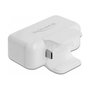 DeLOCK Adaptador para fuente de alimentación Apple con PD y QC 3.0 Blanco