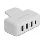 DeLOCK Adaptador para fuente de alimentación Apple con PD y QC 3.0 Blanco