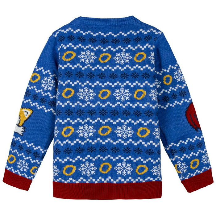 Cerdá Jersey Punto Navideño Sonic 12 Años Azul