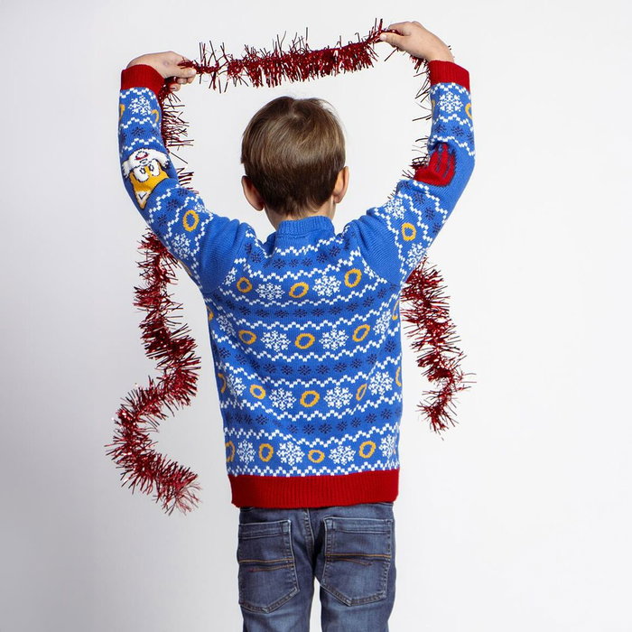 Cerdá Jersey Punto Navideño Sonic 12 Años Azul