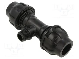 GEBO Conector de apriete Plast 25 x 1/2 x 25 para tuberías PE