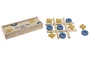 DKD Home Decor Juego de Mesa Madera Tic Tac Toe Multicolor 18x6x3 cm