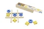 DKD Home Decor Juego de Mesa Madera Tic Tac Toe Multicolor 18x6x3 cm