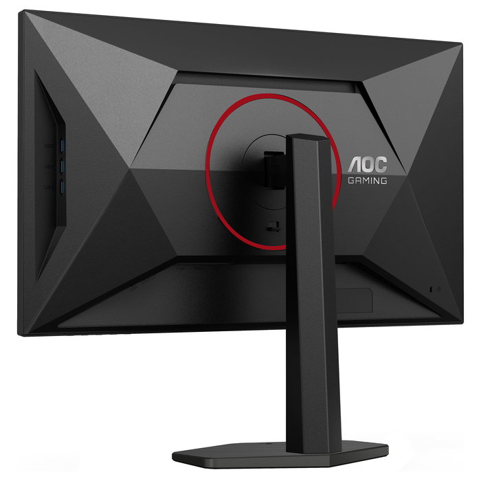 AOC Gaming Q27G4SRU Monitor Gaming 27" QHD 2560x1440 320Hz 1ms IPS, HDR400, AMD FreeSync, HDMI 2.1, DisplayPort 1.4, USB Hub, Negro/Rojo