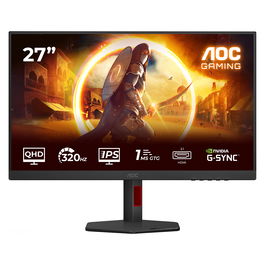 AOC Q27G4SRU Monitor Gaming 27 Pulgadas QHD 300 Hz 1 ms HDR400 2560x1440 LED IPS Negro Rojo